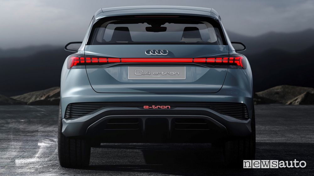 Posteriore Audi Q4 e-tron concept