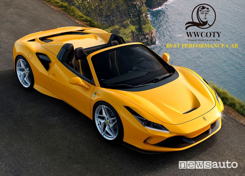 Ferrari F8 Spider miglior auto sportiva Women’s World Car of the Year 2021