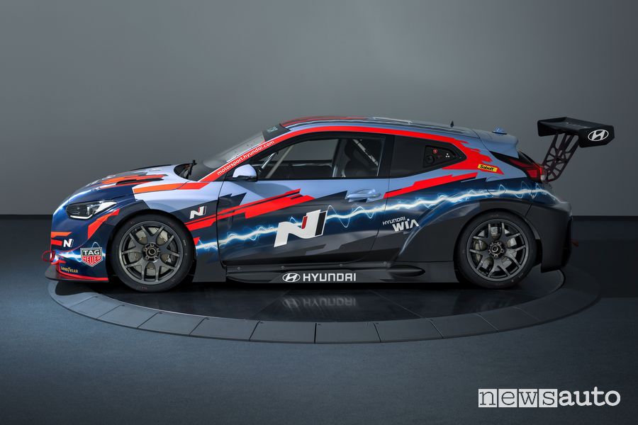 Vista laterale Hyundai Veloster N ETCR