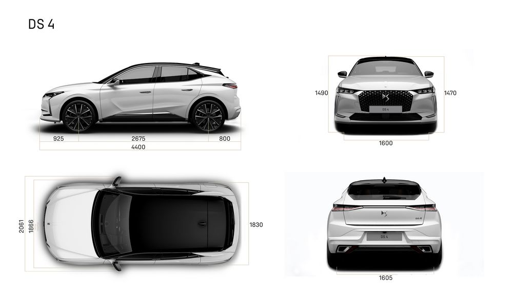 Dimensioni nuovo DS 4
