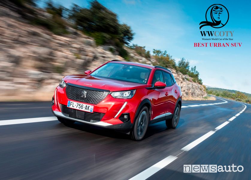 Peugeot 2008 miglior SUV urbano Women’s World Car of the Year 2021