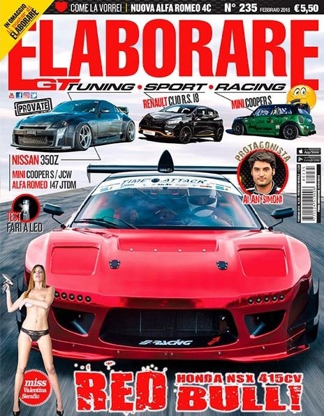 Magazine ELABORARE n.235 con la prova integrale della Honda NSX