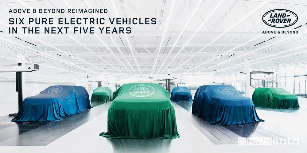 SUV elettrici e ibridi Land Rover, addio al diesel