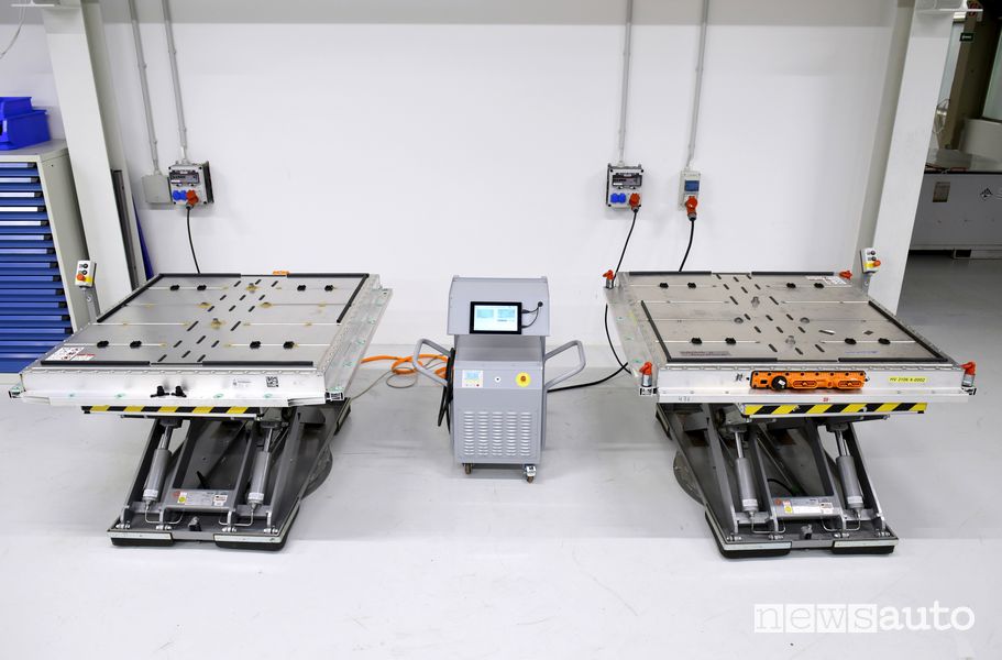 Controllo e scarica batterie auto elettriche Volkswagen