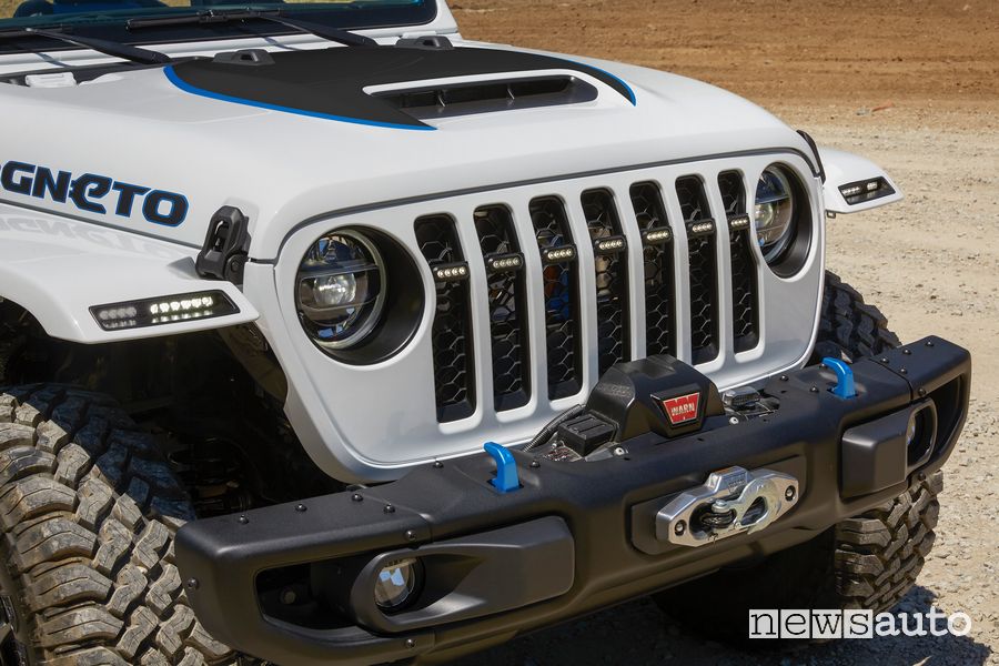 Griglia anteriore Jeep Magneto BEV concept elettrico