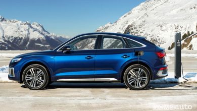 Audi Q5 Sportback TFSI e in ricarica