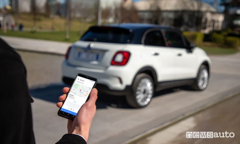 Controllo da remoto Mopar Connect Fiat 500X Hey Google