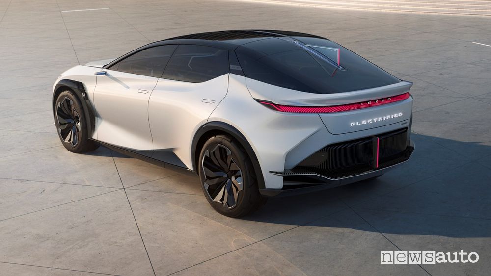 Vista posteriore Lexus concept LF-Z Electrified