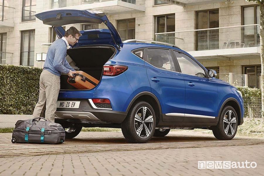 Bagagliaio MG ZS EV SUV elettrico
