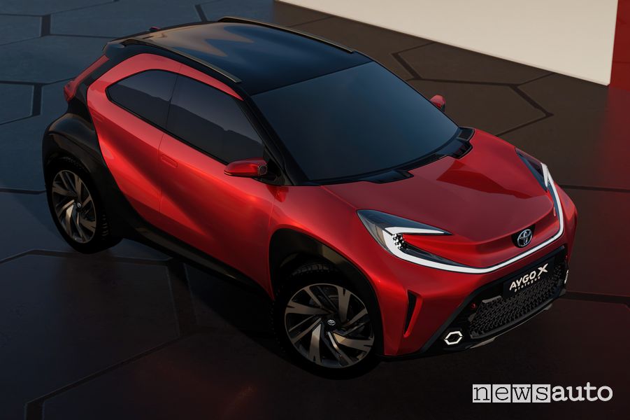 Tetto bicolore Toyota Aygo X prologue concept