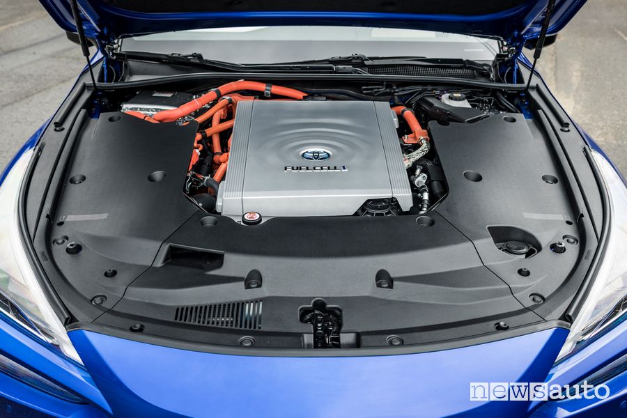 Vano motore nuova Toyota Mirai ad idrogeno