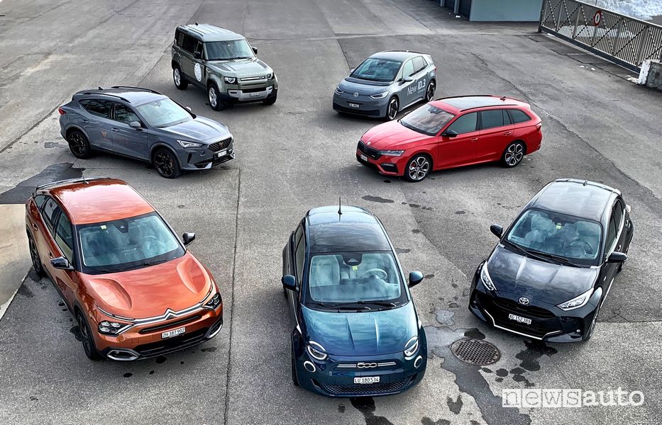 Le sette finaliste del Premio Auto dell'Anno vinto dalla Toyota Yaris