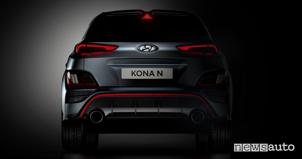Posteriore nuova Hyundai Kona N
