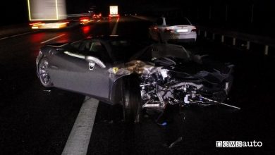 incidente auto Ferrari F8 Tributo Germania