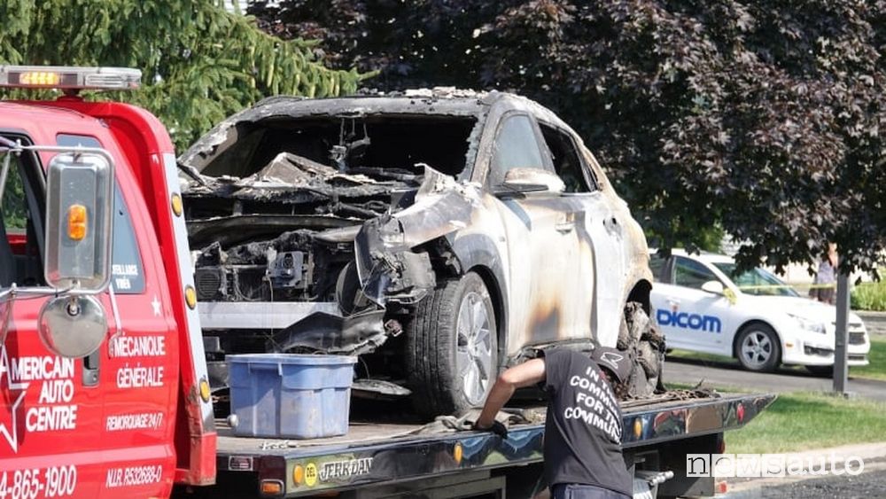 Hyundai Kona electric dopo un incendio