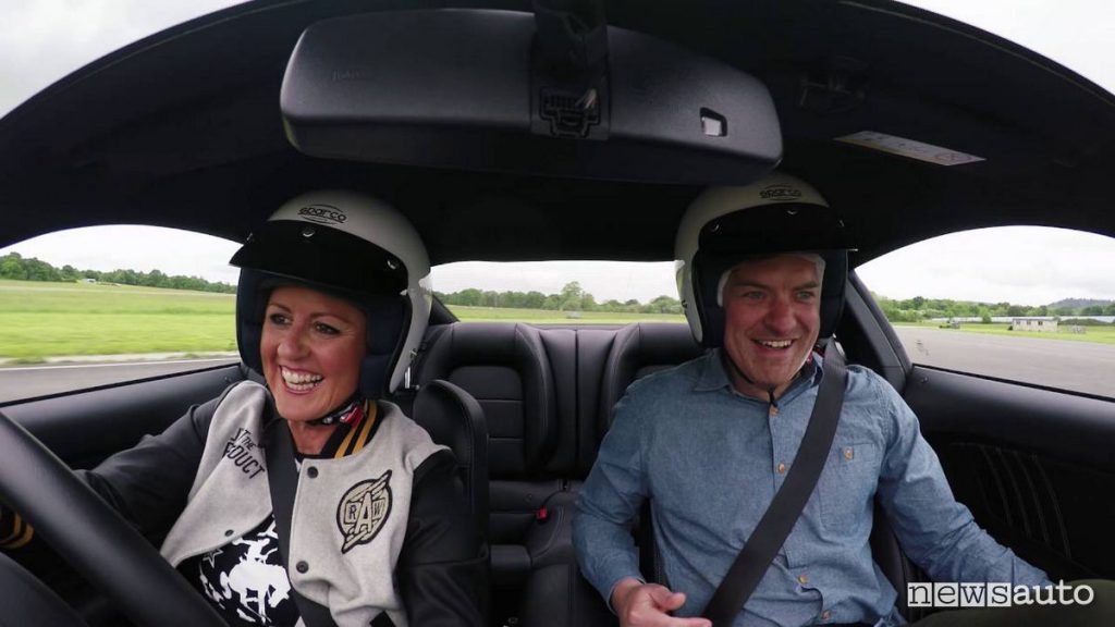 Sabine Schmitz con il produttore di TNR Adam Marshall