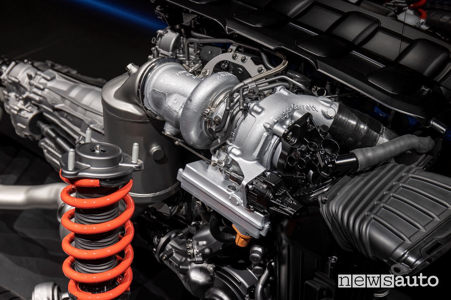 Turbo elettronico Garrett sul motore AMG M139 ibrido