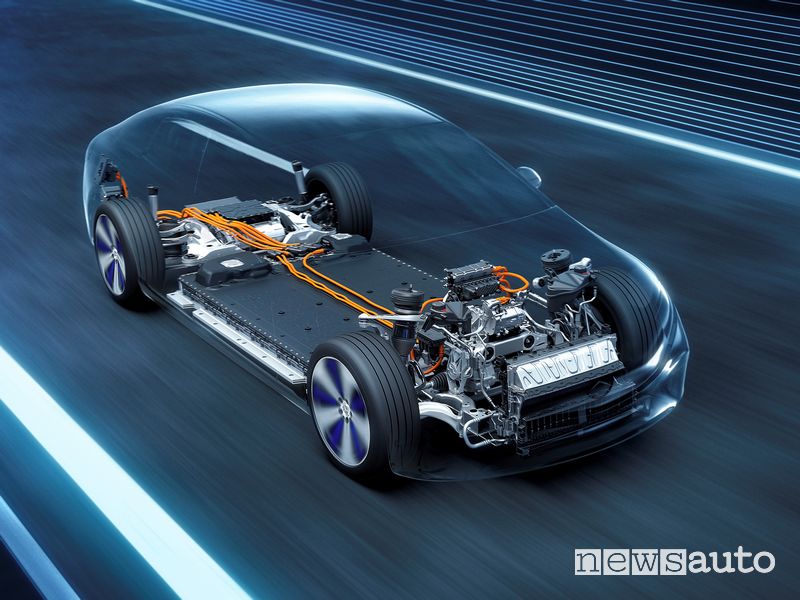 Mercedes-Benz EQS, ricarica con pagamento automatico 
