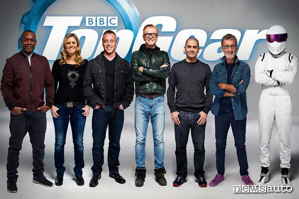 Sabine con il Top Gear Team