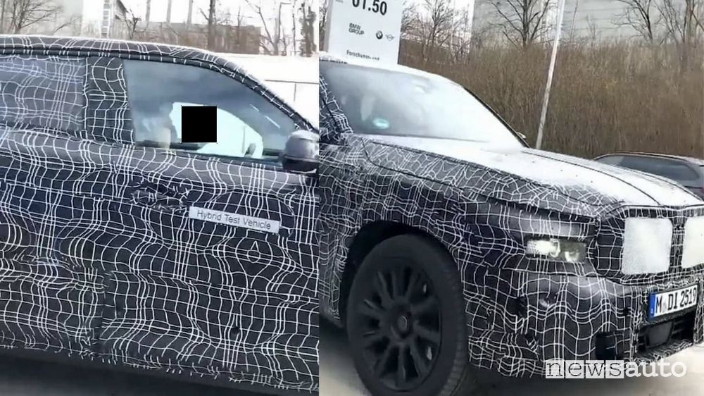Il Suv di punta della casa Bavarese, ecco come sarà lateralmente e nella vista anteriore di tre quarti