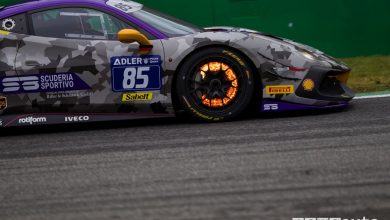 Disco Freno Brembo incandescente Ferrari Challenge di Monza