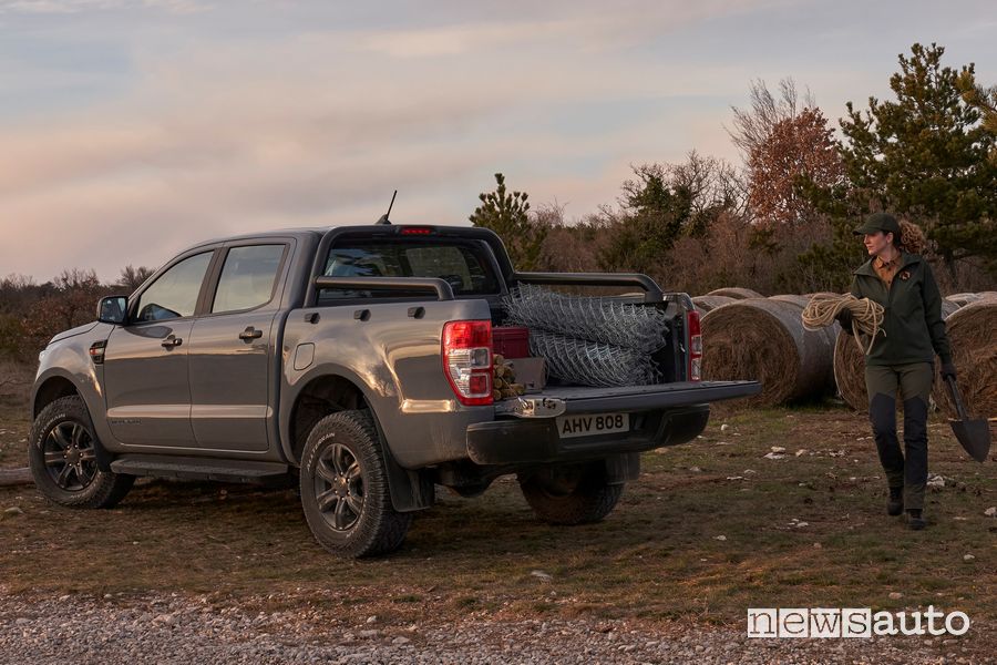Ford Ranger Wolftrak a pieno carico