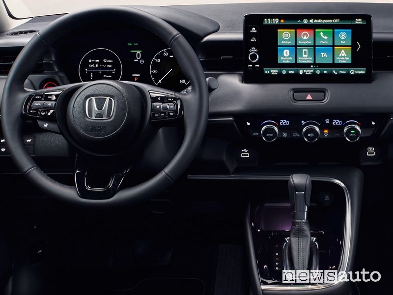 Infotainment con interfaccia LCD touch da 9” Honda HR-V