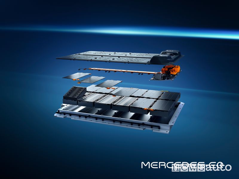 Batteria da 107,8 kWh Mercedes-EQ EQS elettrica