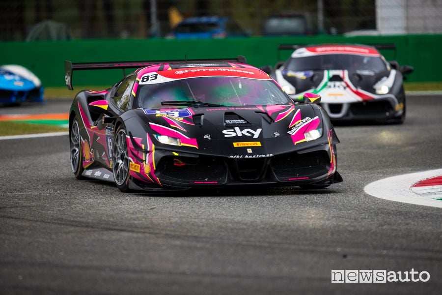 Michelle Gatting P1 gara 1 e P2 Gara 2 Trofeo Pirelli Ferrari Challenge di Monza