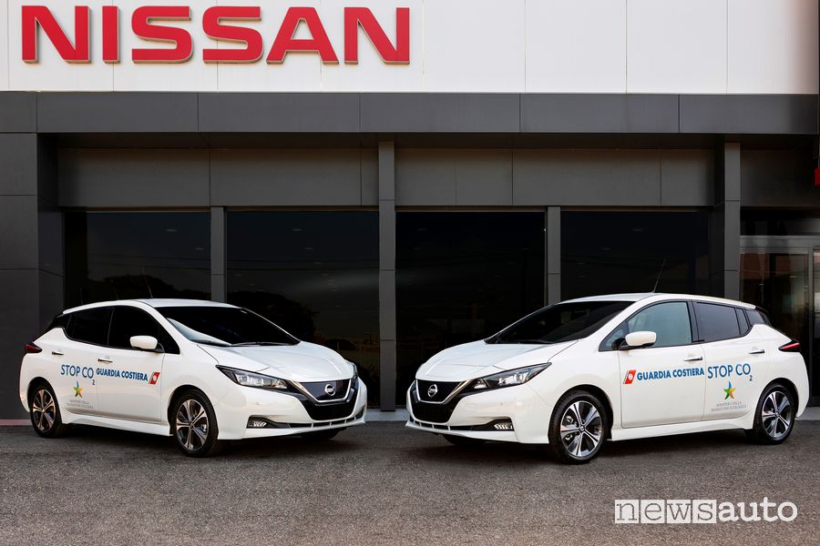 Nissan Leaf alla Guardia Costiera