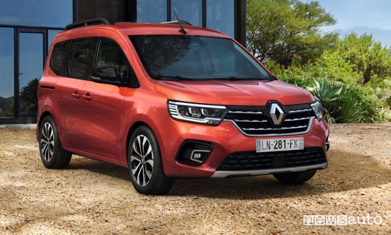 Vista di profilo nuovo Renault Kangoo