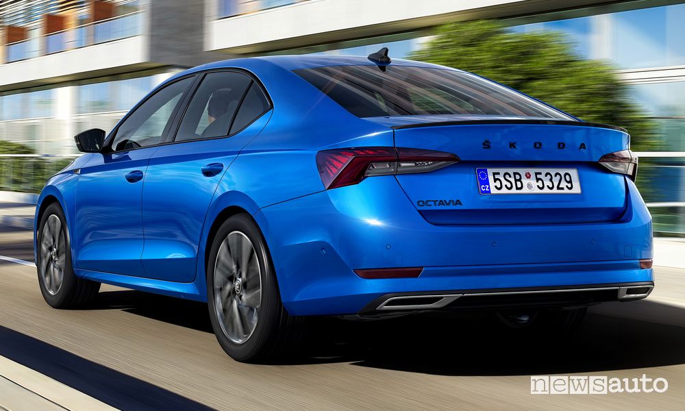 Vista posteriore Skoda Octavia SportLine