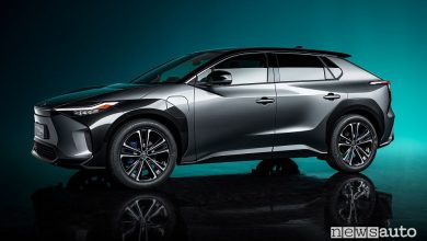 Vista laterale Toyota bZ4X Concept