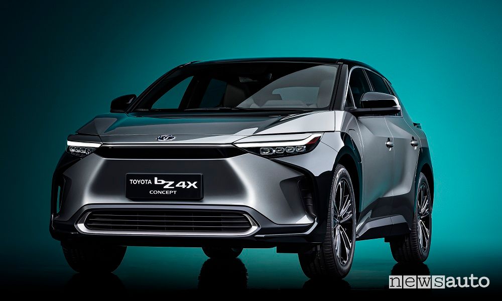 Vista anteriore Toyota bZ4X Concept