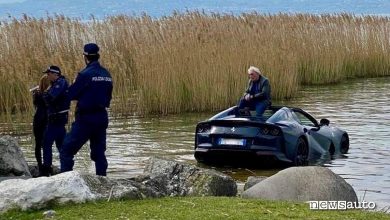 incidente ferrari 812 gts sirmione