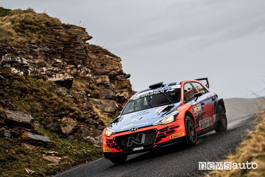 Craig Breen, Paul Nagle (Hyundai I20 R5 #42) al Rally di Sanremo 2021