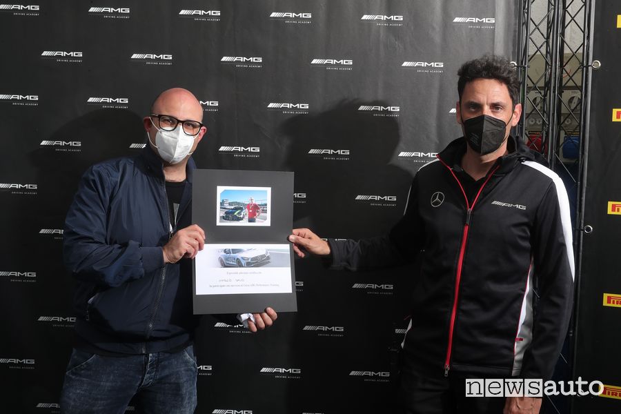 Attestato di partecipazione di Marco Savo all'AMG Driving Academy