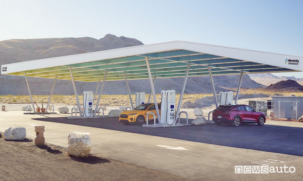 Electrify America cosa è, come funzionano le colonnine per la ricarica rapida