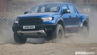 Vista di profilo Ford Ranger Raptor Special Edition sullo sterrato