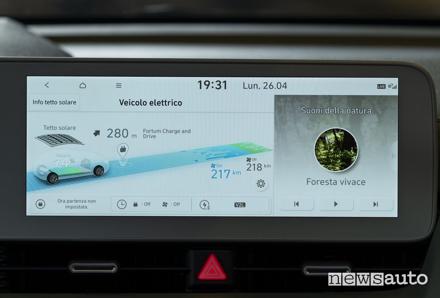 Info recupero energia dal tetto solare nuova Hyundai Ioniq 5
