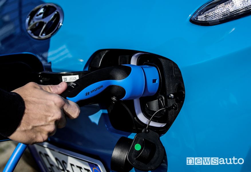Presa di ricarica in corrente alternata AC Hyundai Kona Electric