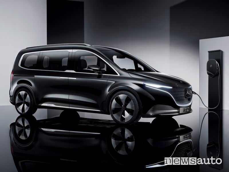 Mercedes-EQ Concept EQT in ricarica