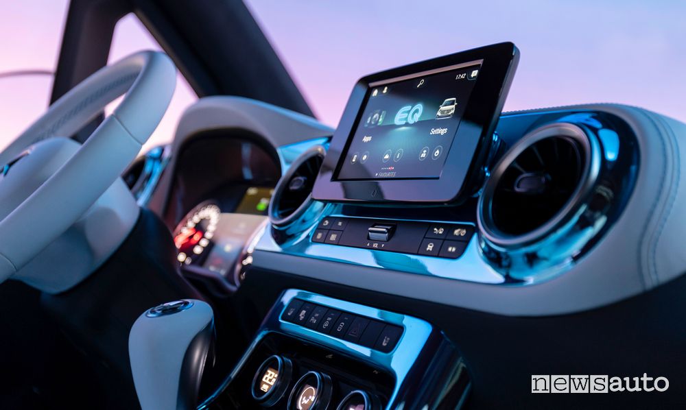 Display infotainment MBUX Mercedes-EQ Concept EQT