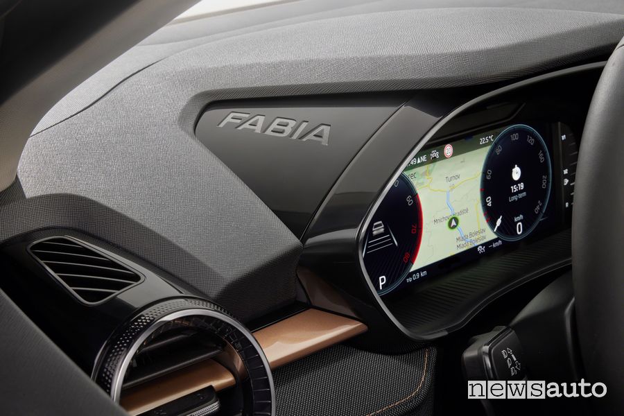 Quadro strumenti abitacolo nuova Škoda Fabia