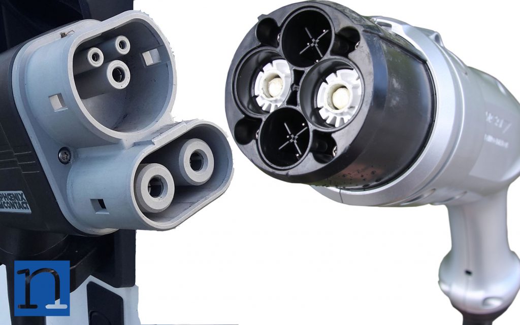 Connettore CCS Combo2 vs CHAdeMO