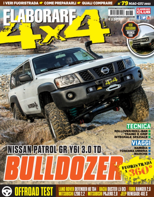 Il magazine ELABORARE 4×4 con l’articolo sul Ford Bronco