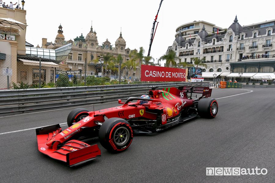 Qualifiche F1 Gp Monaco 2021, la griglia di partenza con pole Ferrari