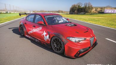 Vista di profilo Alfa Romeo Giulia ETCR by Romeo Ferraris