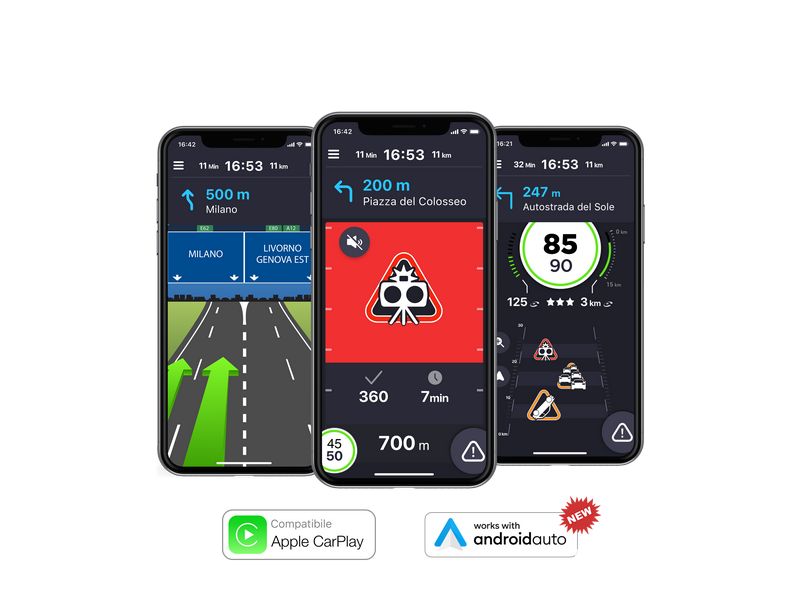 App COYOTE su Android Auto e Apple CarPlay