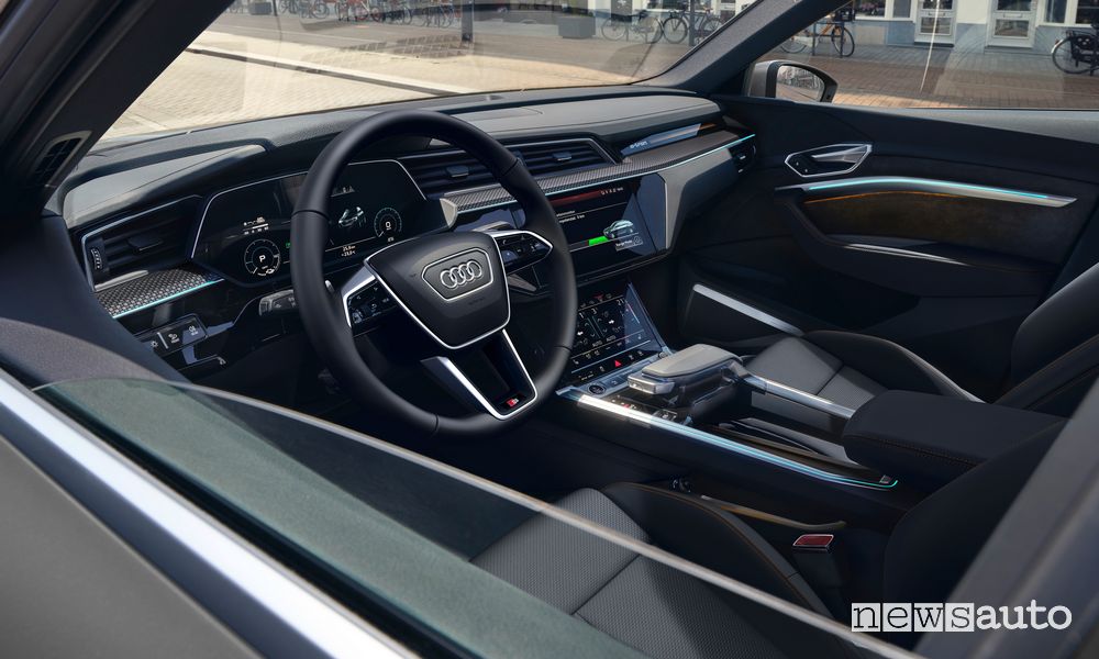 Abitacolo Audi e-tron Sportback S line black edition